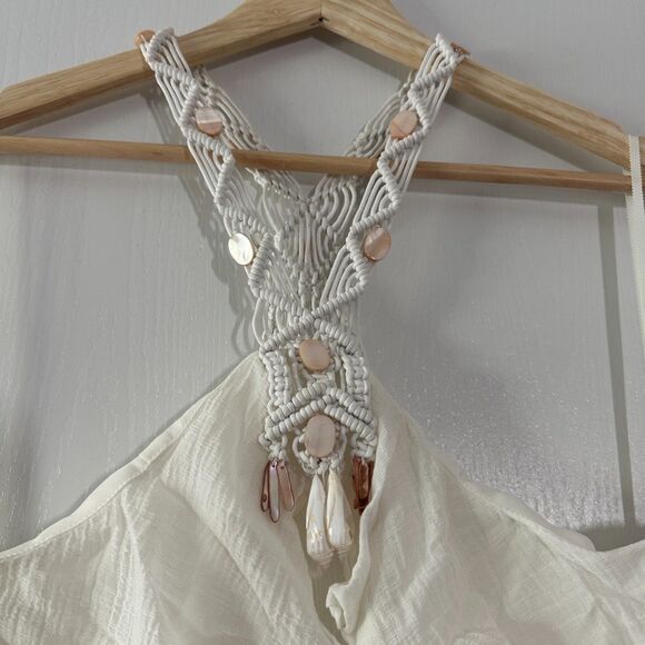 Leifsdottir Anthropologie Womens Ardastra Gauze Shell Collar Maxi‎ Dress Size 10 - Picture 3 of 10